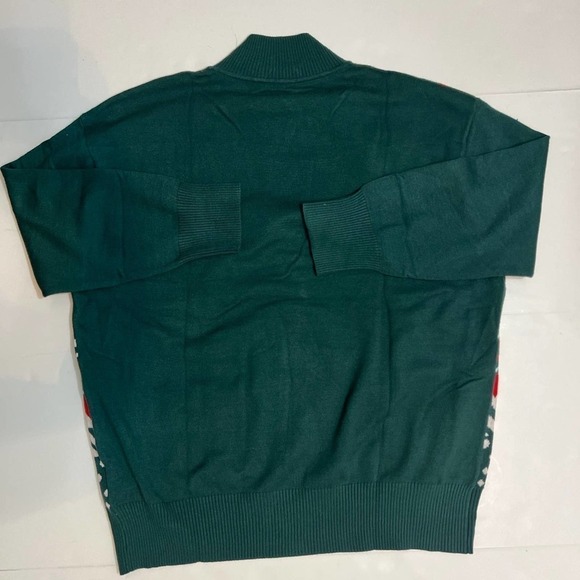 Christmas Sweater Ugly Round Neck‎ Reindeer Snowflakes Knitted Pullover Sz M - Picture 5 of 7